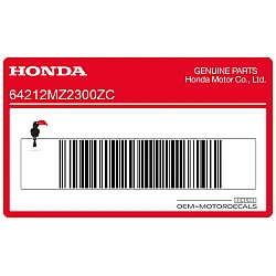 Front cowling decal