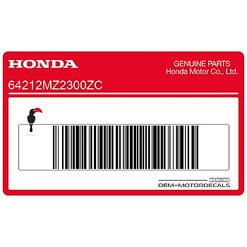 Front cowling decal