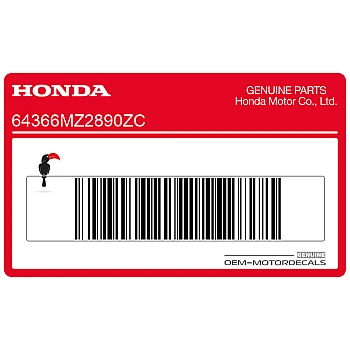 Naklejka na osłonę boczną, lewa strona