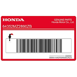 Rahmenabdeckungsaufkleber, Linke Seite