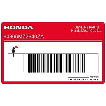 Naklejka na osłonę boczną, lewa strona