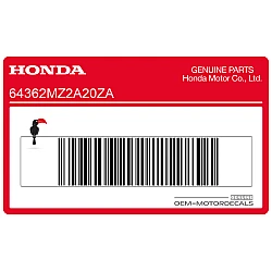 Naklejka na osłonę boczną, lewa strona