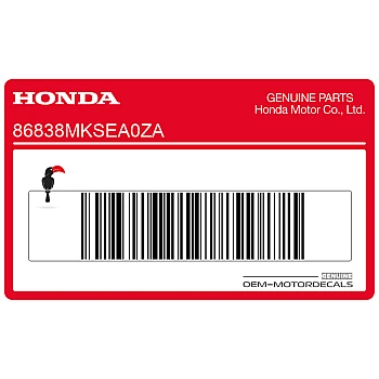 Achterspatbord sticker, linkerkant