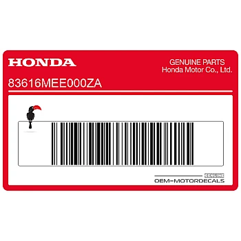 Naklejka na tylną owiewkę / zadupek