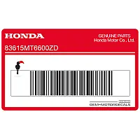 HONDA Autocollant carénage arrière queue, côté droit 83615-MT6-600ZD