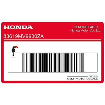 Naklejka na tylną owiewkę / zadupek