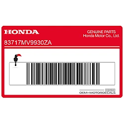 Kontpaneel sticker, linkerkant