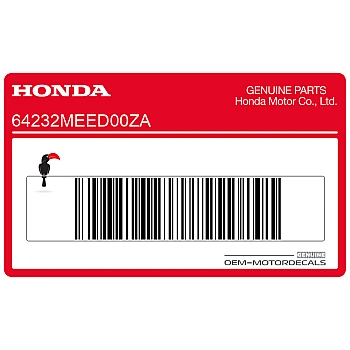 Front cowling decal, right side