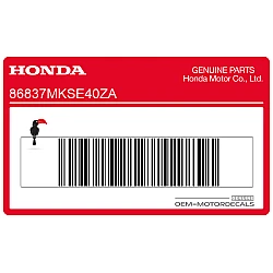 Rear fender decal, right side