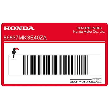 Rear fender decal, right side
