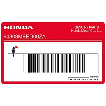 Side cowling decal, right side