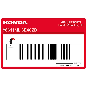 Front fender decal, right side