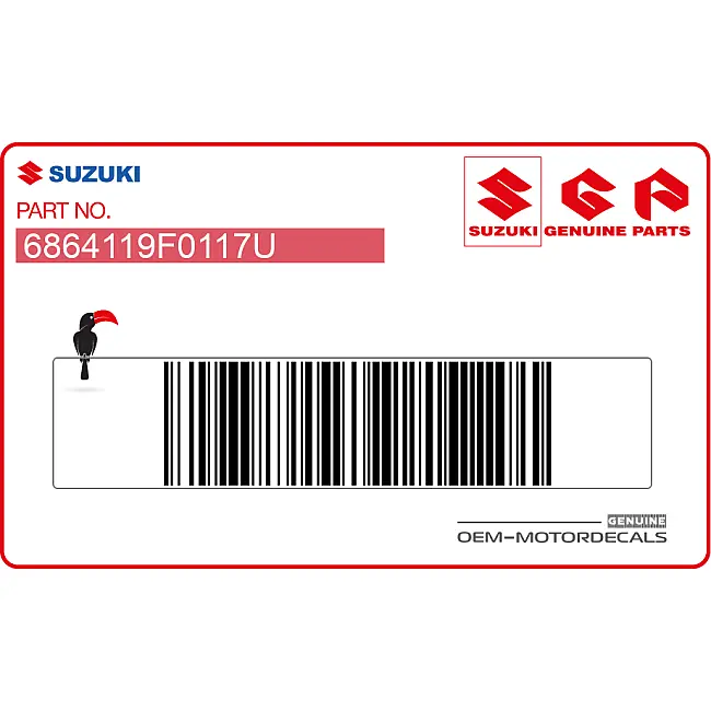 Suzuki GSX-R600 Emblema Carenatura Anteriore OEM 6864119F0117U