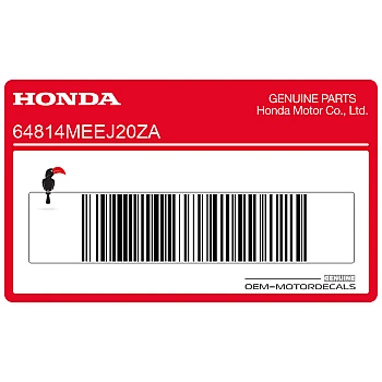 Belly pan decal, right side