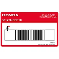 HONDA Decalcomania sul bordo 87142-MEE-D20