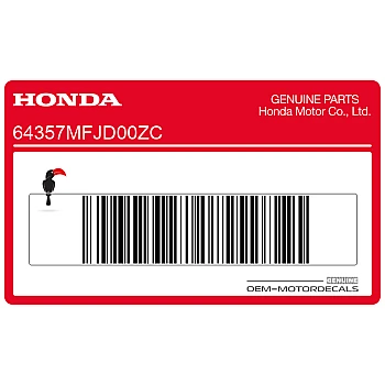 Zijpaneel sticker, linkerkant