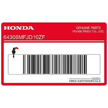 Naklejka na osłonę boczną, prawa strona