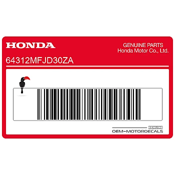 Belly pan decal