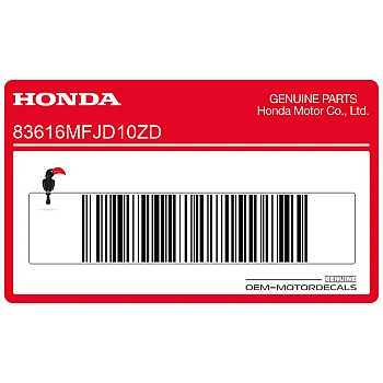 Naklejka na tylną owiewkę / zadupek