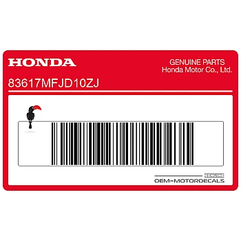 Naklejka na tylną owiewkę / zadupek