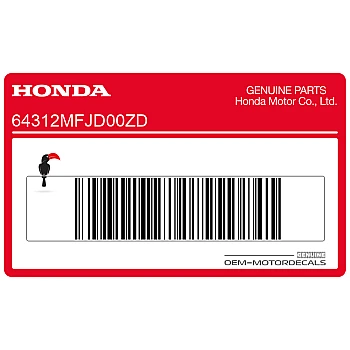 Belly pan decal, left side
