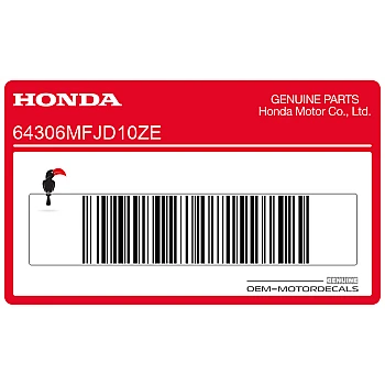 Zijpaneel sticker, rechterkant