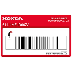 Pegatina para guardabarros delantero