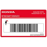 HONDA Tank decal, right side 87603-MY3-300ZC