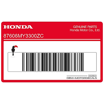 Decal, left side