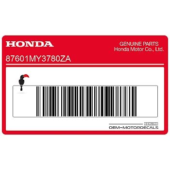 Side cowling decal