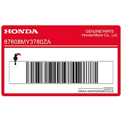 Side cowling decal