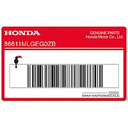 Front fender decal, right side