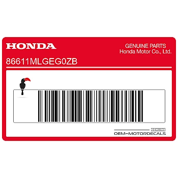 Front fender decal, right side