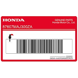 Autocollant carénage arrière queue