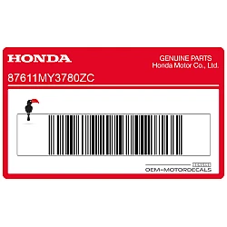 Bovenkuip sticker, linkerkant