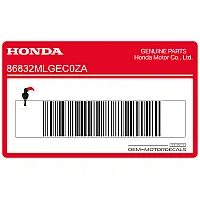 HONDA Autocollant carénage arrière queue, côté gauche 86832-MLG-EC0ZA