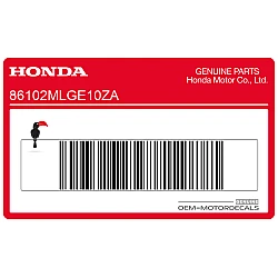 Rear fender decal