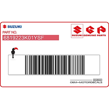 Side cowling decal, left side