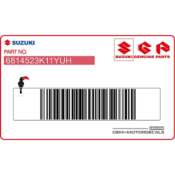 Naklejka na tylną owiewkę / zadupek, lewa strona