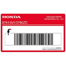 Naklejka na przednią owiewkę (czasza), lewa strona