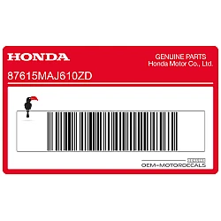 Decal, left side