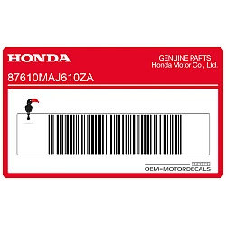 Autocollant de carénage supérieur avant, côté droit