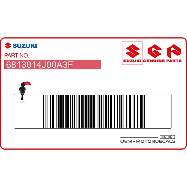Suzuki GSX-R600 Grafica Striscia Copertura Serbatoio Sinistra OEM 6813014J00A3F