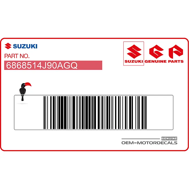 Suzuki GSX-R600 Adesivo Carenatura Laterale 