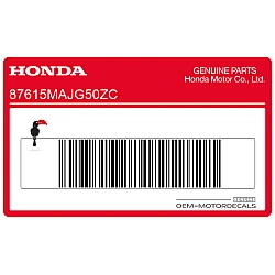 Decal, left side
