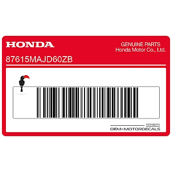Decal, left side