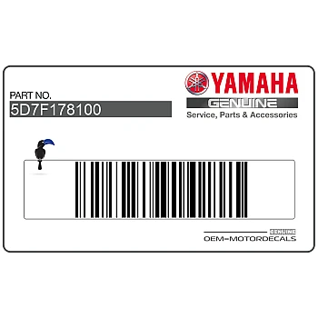 Adesivo posteriore coda carena