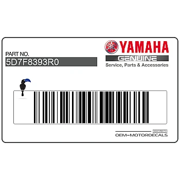 Adesivo carena anteriore superiore, lato sinistro