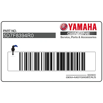 Adesivo carena anteriore superiore, lato destro