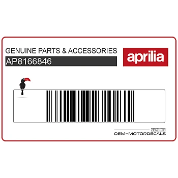 Belly pan decal, left side